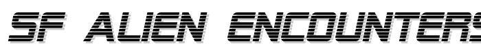 SF Alien Encounters Italic font